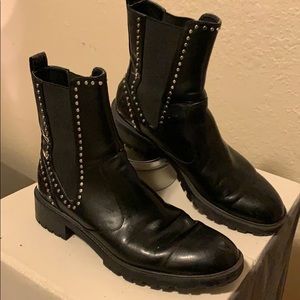 Zara TRF Moto Boots (Slip On)